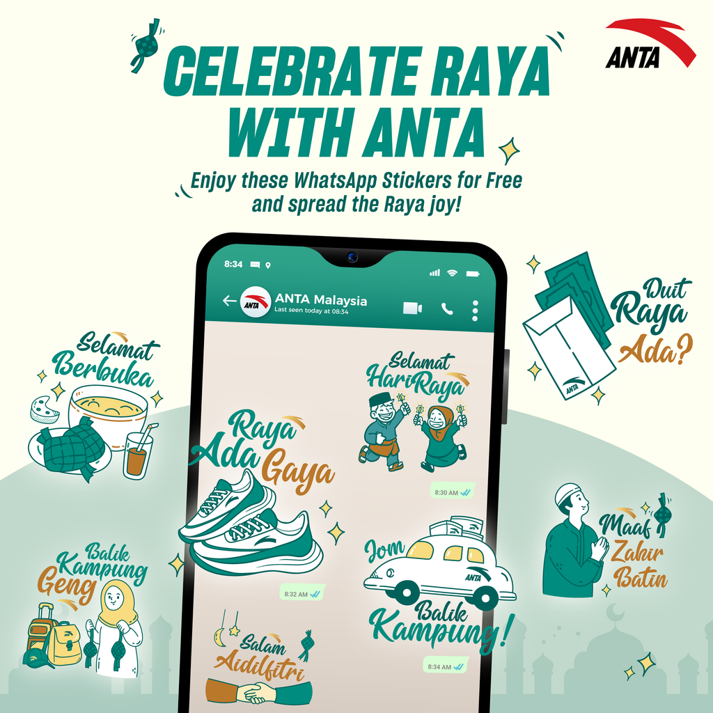 Special ANTA X Hari Raya Greetings Stickers for You!