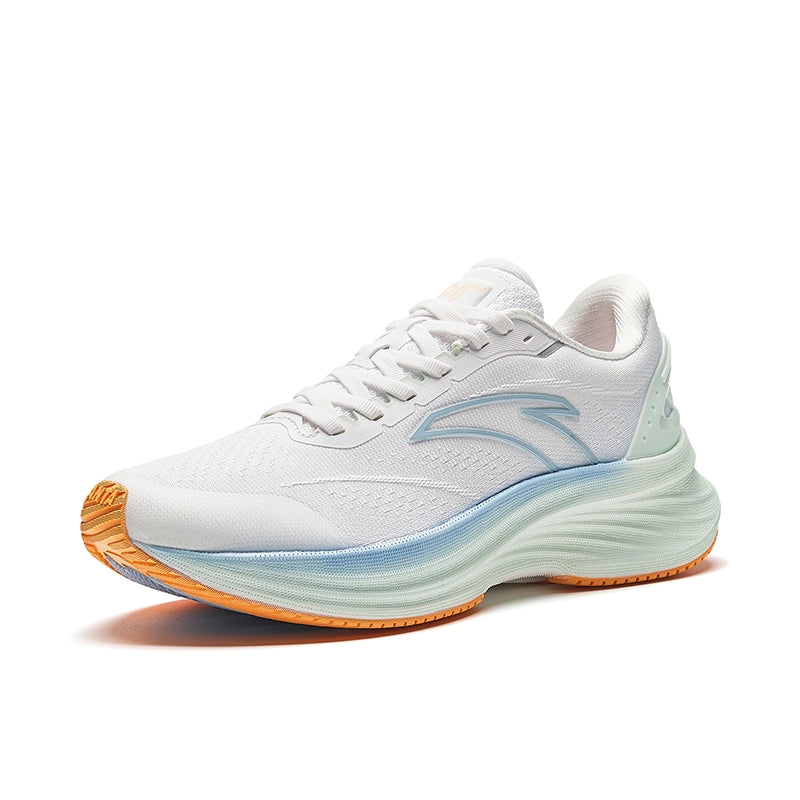 ANTA FEMALE TRON 5 RUNNING SHOES - White/Blue – ANTA MALAYSIA